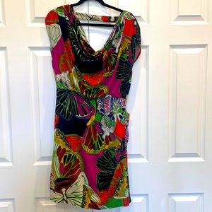 Alfani Multicolor Butterfly Print Dress